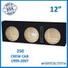 12" Triple Sealed Sub Box 1999-2007 250 Crew Cab Sub Box Subwoofer Enclosure Speaker Box Ground Shaker Stereo Subwoofer Box Speaker Enclosure Car Audio Home Audio Ground-Shaker view 2