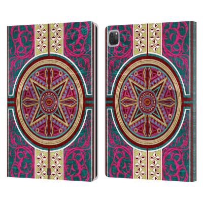 Head Case Designs Islamic Dome Arabesque Pattern Leather Wallet Case Compatible with Apple iPad Pro 13 M4 2024
