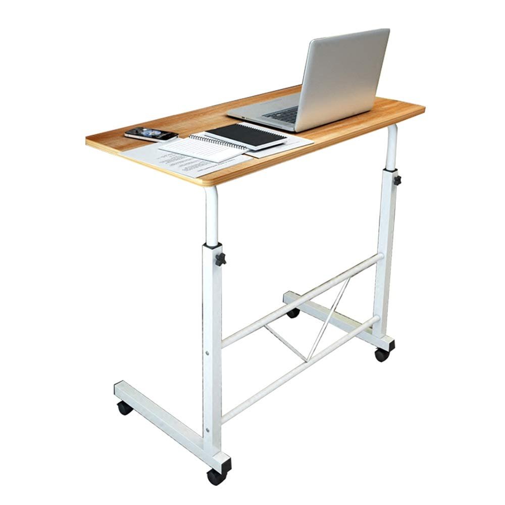 Adjustable Lap Table Portable Laptop Computer Stand Desk 60x40cm Cart Tray Side Table for Bed Sofa Hospital Nursing Reading