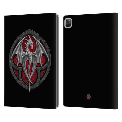 Head Case Designs Officially Licensed Anne Stokes Logo Dragons 4 Leather Wallet Case Compatible with Apple iPad Pro 13 M4 2024