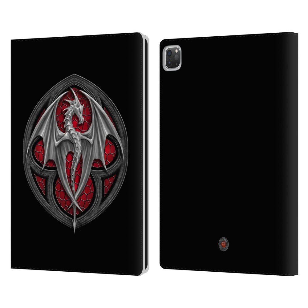 Head Case Designs Officially Licensed Anne Stokes Logo Dragons 4 Leather Wallet Case Compatible with Apple iPad Pro 13 M4 2024