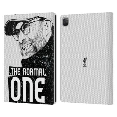 Head Case Designs Officially Licensed Liverpool Football Club Shoulder White Jurgen Klopp Illustrations Leather Wallet Case Compatible with Apple iPad Pro 13 M4 2024