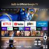 [1500 ANSI/Google TV/Voice Control]Smart Projector with WiFi 6 and Bluetooth, 4K Support, Outdoor Movie Proyector, 1080P Home Ceiling Auto Focus Projector, PUTRIMS K12 Gray view 2