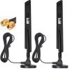 10dBi Dual Band WiFi Antenna 2.4GHz 5GHz RP-SMA WiFi Antennae with 6.5ft Extension Cable for PC Desktop Computer PCI PCIe WiFi Bluetooth Card Wireless Network Router view 1