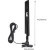 10dBi Dual Band WiFi Antenna 2.4GHz 5GHz RP-SMA WiFi Antennae with 6.5ft Extension Cable for PC Desktop Computer PCI PCIe WiFi Bluetooth Card Wireless Network Router view 2