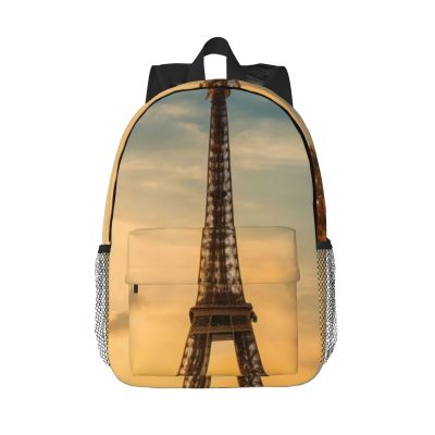 SDFHU Eiffel Tower Paris Autumn Print Backpack Versatile Adults Bagpack - Waterproof Laptop Backpack Cute Lightweight