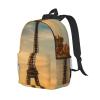 SDFHU Eiffel Tower Paris Autumn Print Backpack Versatile Adults Bagpack - Waterproof Laptop Backpack Cute Lightweight view 2