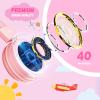Cowyawn USB Type C Kids Headphones for School, Wired Toddler Headphones, 94dB Volume Limited, HD Stereo Sound, Foldable Lightweight On-Ear Wired Headphones for Kids/Children/Teens/Boys (Light Pink) view 4
