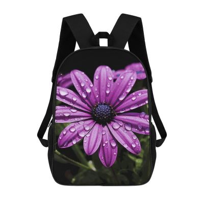NONHAI Backpack for Man Purple Daisy Laptop Backpack for Woman Travel Daypack Casual Bag Computer Bag 17 Inch