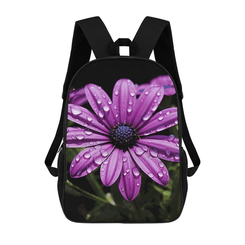 NONHAI Backpack for Man Purple Daisy Laptop Backpack for Woman Travel Daypack Casual Bag Computer Bag 17 Inch