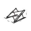 EliteBloom Laptop Bracket Aluminum Alloy Bracket Desktop Heightened Office Folding Portable Radiator Shelf Can Be Lifted and Adjusted Durable, view 2