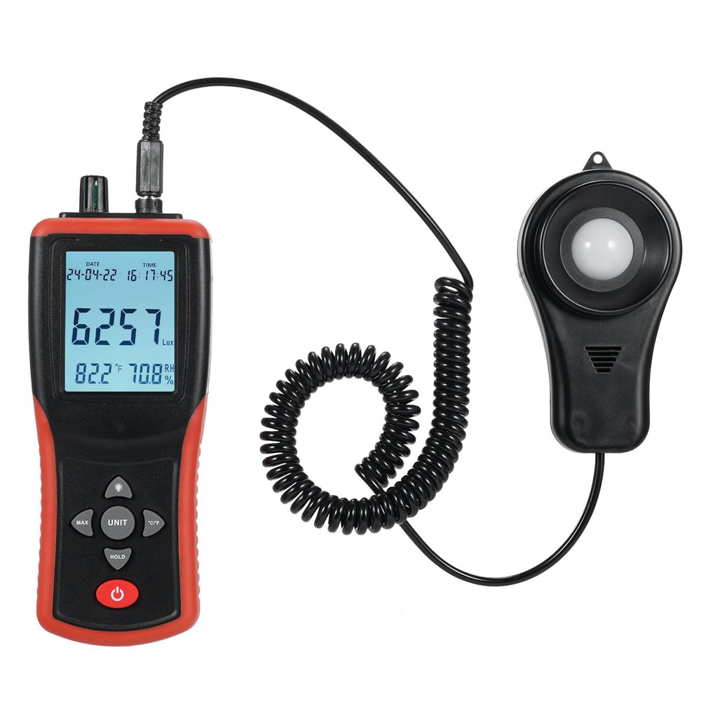 Irfora Digital Lux Meter 400,000 Lux Digital LCD Pocket Meter Lux/FC Measure Tester illuminometer Sensor Photometer TL-603