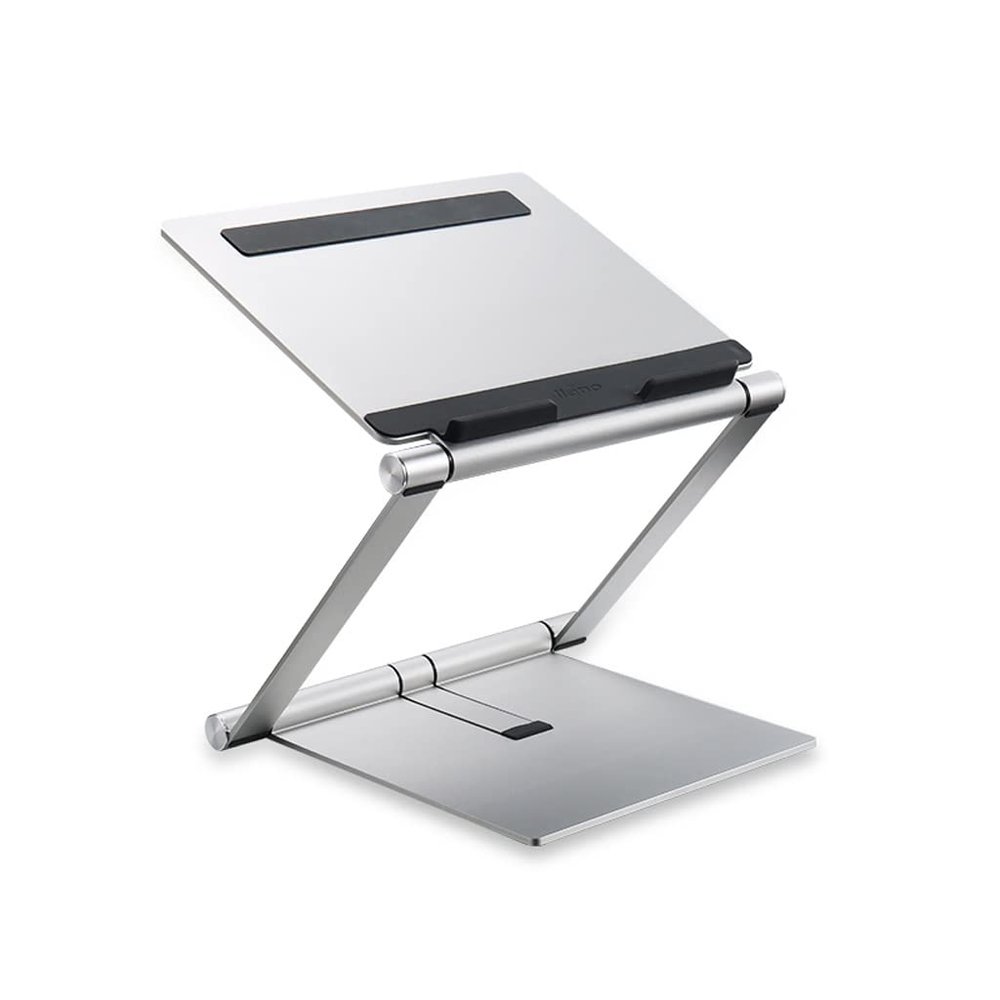 Laptop Stand Suspended Heat Dissipation Portable Elevated Rack Desktop Folding Portable Convenient Storage Support Aluminum Alloy Durable,Silver