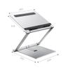 Laptop Stand Suspended Heat Dissipation Portable Elevated Rack Desktop Folding Portable Convenient Storage Support Aluminum Alloy Durable,Silver view 2