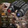 HMWOKPOT Head-Mounted Night Vision Goggles Binoculars 3D 4K Digital 7 Gear Infrared 8X Digital Zoom for Adults with 32GB Card to Save Photos/Videos view 2