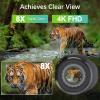 HMWOKPOT Head-Mounted Night Vision Goggles Binoculars 3D 4K Digital 7 Gear Infrared 8X Digital Zoom for Adults with 32GB Card to Save Photos/Videos view 3