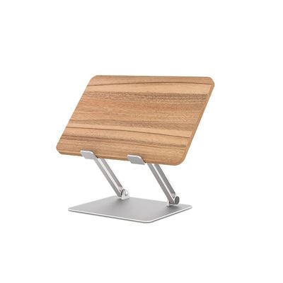 Wooden Laptop Stand Desktop Elevated Rack Can Be Lifted and Folded Suspended Standing Support Base Durable,Brown