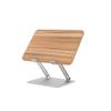 Wooden Laptop Stand Desktop Elevated Rack Can Be Lifted and Folded Suspended Standing Support Base Durable,Brown view 1