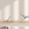 Wooden Laptop Stand Desktop Elevated Rack Can Be Lifted and Folded Suspended Standing Support Base Durable,Brown view 4