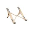 EliteBloom Laptop Bracket Aluminum Alloy Desktop Heightening Bracket Radiator Cervical Spine Folding Portable Storage Support Shelf Base Durable,Gold view 1