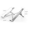 EliteBloom Laptop Bracket Aluminum Alloy Desktop Heightening Bracket Radiator Cervical Spine Folding Portable Storage Support Shelf Base Durable,Gold view 2