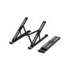 EliteBloom Storage Aluminum Alloy Laptop Bracket Bracket Desktop Increase Radiator Folding Portable Adjustable Shelf Durable,Black view 1