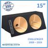 2008-2024 Challenger 15" Dual Sealed Sub Box Subwoofer Enclosure Custom Speaker Box Subwoofer Enclosure Sub Box view 2