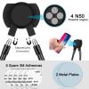 HOHXFYP Magnetic Neck Mount for Phones, 360 Degree Rotation Neck Phone Holder, Universal Aluminum Alloy Flexible Lazy Chest Stand Strap Video Recording for No Hands Viewing view 4