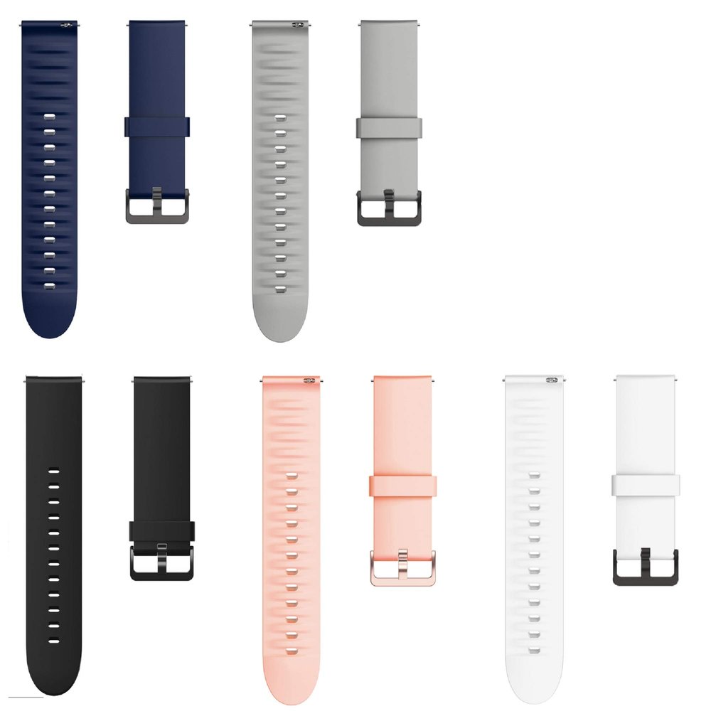 GTX13, GTX12 Smart Watches Band, Lamshaw 22mm Silicone Replacement Soft Band Wristbands Straps with Stainless Steel Buckle Compatible for Fitpolo GTX12, ENOMIR GTX12, Tensky GTX12, uaue T60, QXQ T60, QCOQ T60 Smart Watches (for 22mm size band, 5 pack