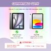 ACEMO for iPad 10th Generation Case iPad Air 11 inch M3 M2 Kids Girl Cover with 360 Rotating Kickstand/Shoulder Strap/Pencil Holder for iPad 2022 10.9 inch/Air 11 inch 2025 2024 Purple view 2