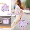 ACEMO for iPad 10th Generation Case iPad Air 11 inch M3 M2 Kids Girl Cover with 360 Rotating Kickstand/Shoulder Strap/Pencil Holder for iPad 2022 10.9 inch/Air 11 inch 2025 2024 Purple view 4
