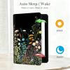 Slim Shell Case for 6.8" Kindle Paperwhite (11th Generation 2021)  Kindle Paperwhite Signature Edition, Premium PU Leather Lightweight Auto Sleep/Wake Cover with Stand, Wildflowers view 3