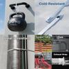 100 Pcs Metal Zip Ties 11.8 Inch, Heavy Duty 304 Stainless Steel Self-Locking Cable Ties, for Outdoor Fence, Cables, Pipes, Vehicles, Farms, Automotive Parts, Exhaust Wraps, Silver view 4