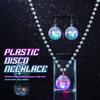Sixexey Light Up Disco Ball Necklace Set LED Disco Necklace for Women view 3