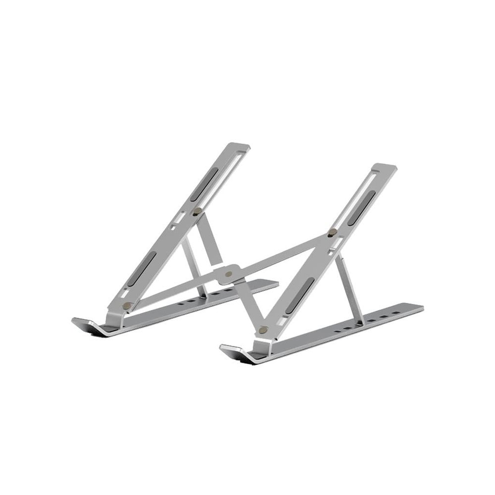 EliteBloom Laptop Bracket Aluminum Alloy Desktop Vertical Office Tablet Bracket Can Be Lifted and Adjusted, Portable and Foldable Durable,Gray