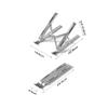 EliteBloom Laptop Bracket Aluminum Alloy Desktop Vertical Office Tablet Bracket Can Be Lifted and Adjusted, Portable and Foldable Durable,Gray view 2