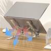 EliteBloom Laptop Bracket Aluminum Alloy Desktop Vertical Office Tablet Bracket Can Be Lifted and Adjusted, Portable and Foldable Durable,Gray view 3