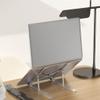 EliteBloom Laptop Bracket Aluminum Alloy Desktop Vertical Office Tablet Bracket Can Be Lifted and Adjusted, Portable and Foldable Durable,Gray view 4