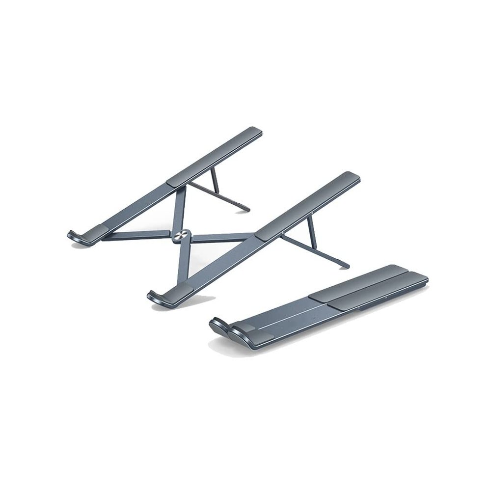 EliteBloom Laptop Bracket Support Lift and Fold Portable Aluminum Alloy Radiator to Increase The Suspended Base Durable,Gray