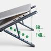 EliteBloom Laptop Bracket Support Lift and Fold Portable Aluminum Alloy Radiator to Increase The Suspended Base Durable,Gray view 4
