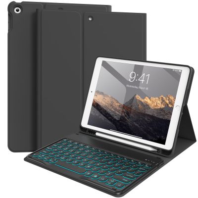 BQDIYOO Keyboard Case for iPad 9th/8th/7th Generation(2021/2020/2019) Detachable Wireless Bluetooth Keyboard Case for 10.2 inch iPad 9/8/7 Cover with Pencil Holder Auto Wake/Sleep, Black