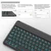 BQDIYOO Keyboard Case for iPad 9th/8th/7th Generation(2021/2020/2019) Detachable Wireless Bluetooth Keyboard Case for 10.2 inch iPad 9/8/7 Cover with Pencil Holder Auto Wake/Sleep, Black view 3