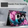 Case for 6.8" Kindle Paperwhite (11th Generation-2021/2023/2024), Slim PU Leather Adjustable Stand Smart Kindle Cover, with Auto Wake/Sleep for Kindle Paperwhite Signature Edition, Flower Skull view 2