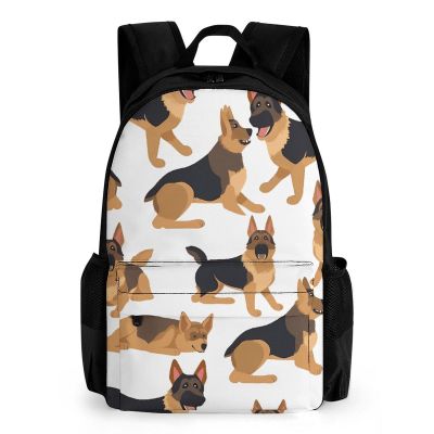 KLWQR German Shepherd Travel Backpack Lightweight Large Capacity Laptop Backpack Casual Daypack for Men Women