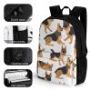 KLWQR German Shepherd Travel Backpack Lightweight Large Capacity Laptop Backpack Casual Daypack for Men Women view 3