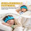 KIDSBAND Kids Headphones, Toddler/Baby Bluetooth Headband, Wireless Sleep Headphones for Kids with Wired Playback 3.5 MM Jack for Teens/Boys/Girls/School/Kindle/Airplane Travel/Plane/Tablet view 2
