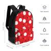 KLWQR Red White Polka Dot Travel Backpack Lightweight Large Capacity Laptop Backpack Casual Daypack for Men Women view 2