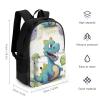 KLWQR Cute Dinosaur Travel Backpack Lightweight Large Capacity Laptop Backpack Casual Daypack for Men Women view 2