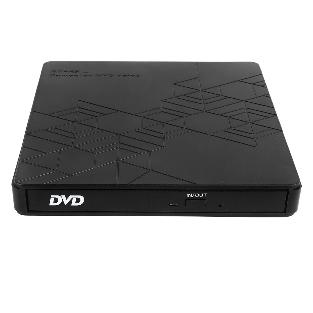 External DVD Drive, CD DVD Player Reader Writer Optical Disc Drive, with USB Port, for 2003 7 8.1 10, Linux, OS X Systems
