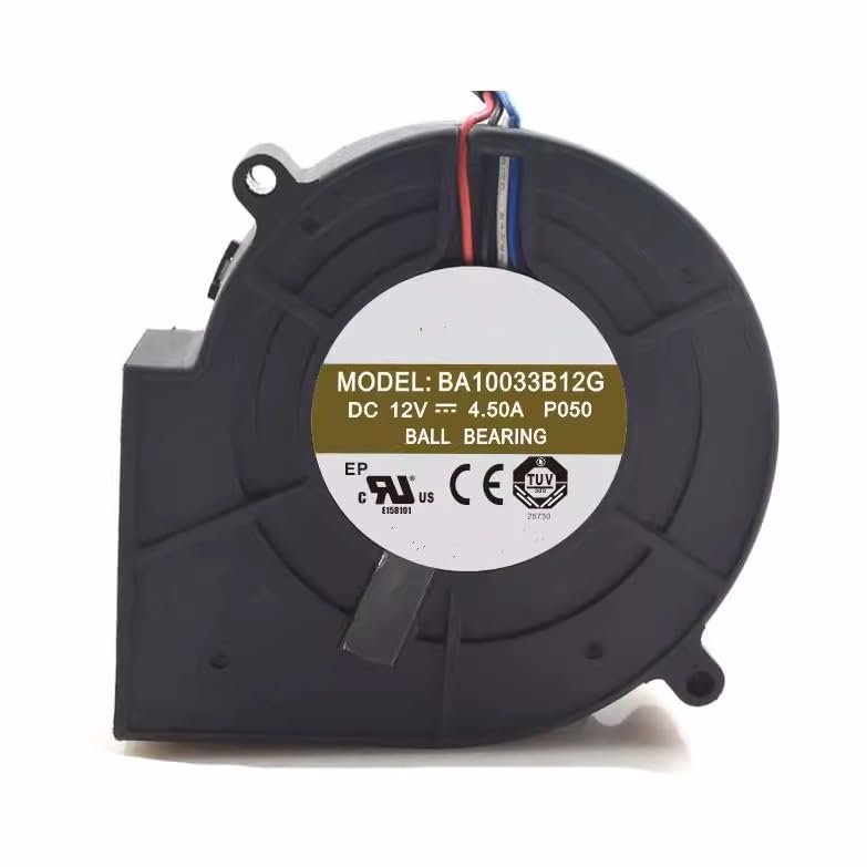 CAXFRTE for AVC 9733 BA10033B12G 12V 4.50A high air Volume Violent Turbo Blower Fan, black